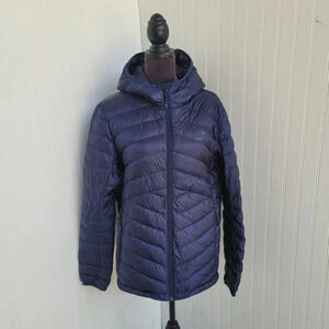 Camel Crown Mens Packable Light Weight Duck Down Jacket Navy Blue Soft Nylon M